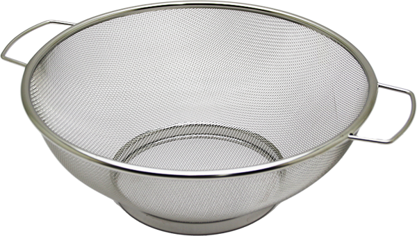 24CM METAL KULPLU ÇELİK İNCE TEL SEPET SÜZGEÇ  - Image 1