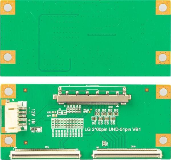 2X60 PIN- 51 PIN LG T-CON FLEXI ÇEVİRİCİ BOARD  - Image 1