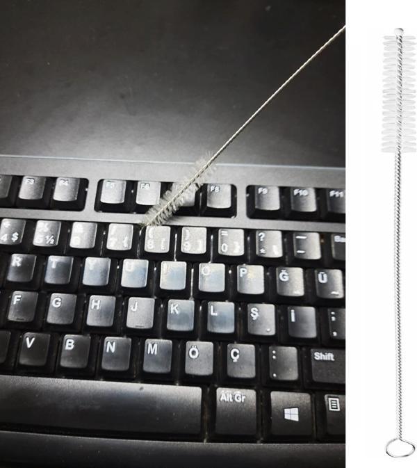 3 Lü Pratik Fırça  Esnek Bükülebilir Klavye Mouse Arası Temizlik Fırçası  - Image 1