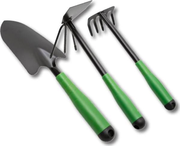 3 Parça Bahçe Seti - Çapa Tırmık Kazma Set  - Image 1