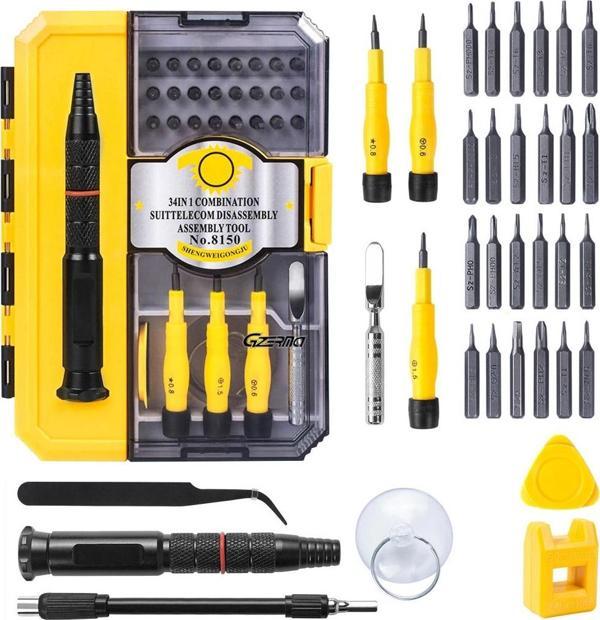 34 UÇLU ÇOK FONKSİYONLU HASSAS TAMİRCİ TORNAVİDA SETİ  - Image 1