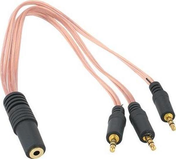 3.5 MM STEREO DİŞİ / 3 X 3.5 STEREO ERKEK 5+1 KABLO  - Image 1