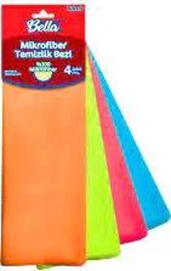 4 ADET  KARE MİKROFİBER TEMİZLİK BEZİ  - Image 1
