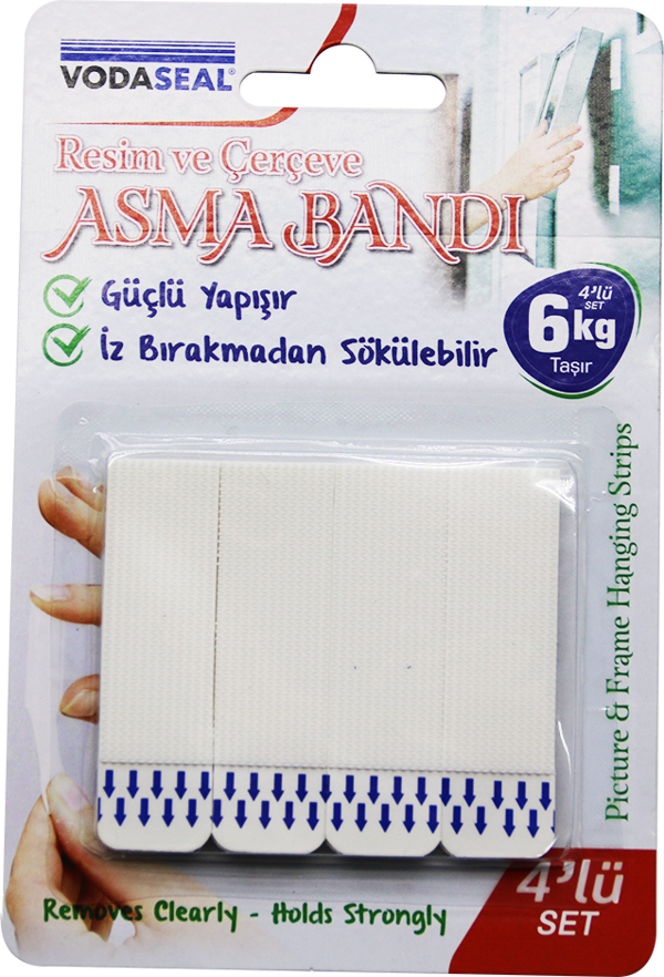 4 ADET  RESİM VE ÇERÇEVE ASMA BANTI 6KG.TAŞIMA  - Image 1