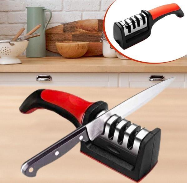 4 Aşamaları Kaymaz Taban Hızlı Bıçak Makas Bileme Aracı  - Image 1