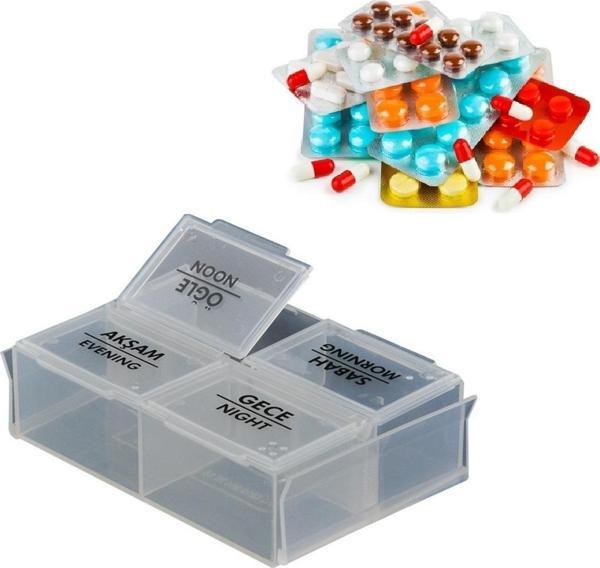 4 Bölmeli Günlük İlaç Saklama Kutusu  - Image 1