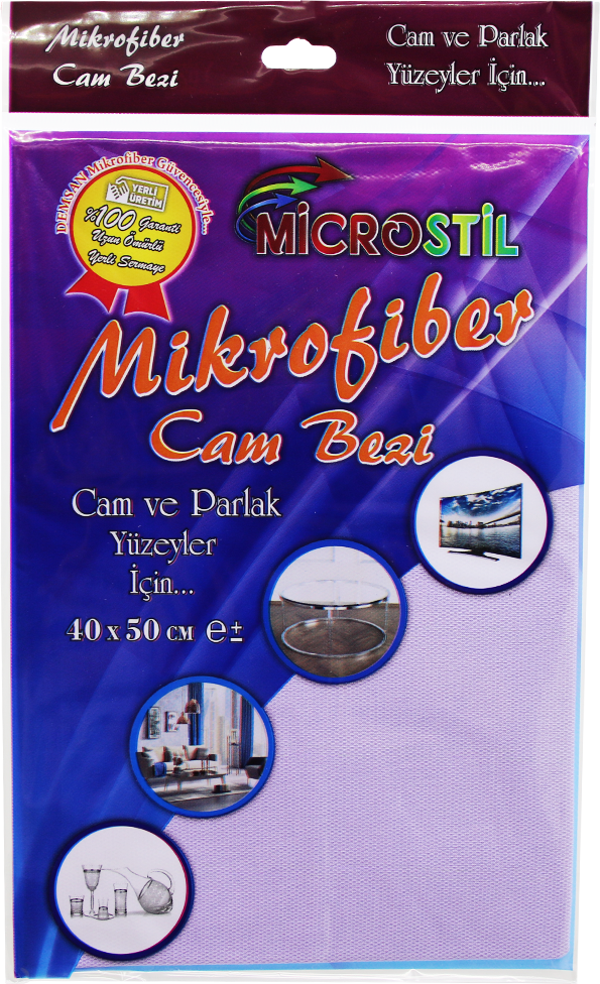40X50CM MİKROFİBER TEMİZLİK CAM BEZİ  - Image 1