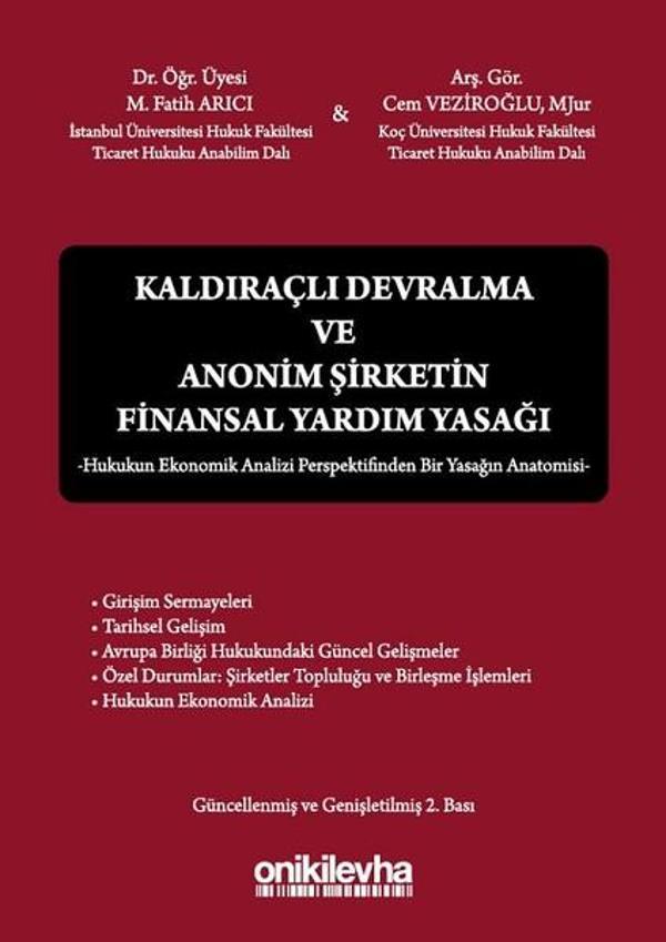 Kaldıraçlı Devralma ve Anonim Şirketin Finansal Yardım Yasağı - On İki Levha Yayıncılık - Image 1