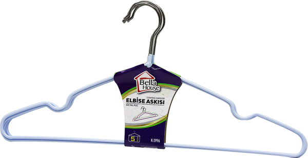 5 ADET  SİLİKONLU ELBİSE ASKI 40CM  - Image 1