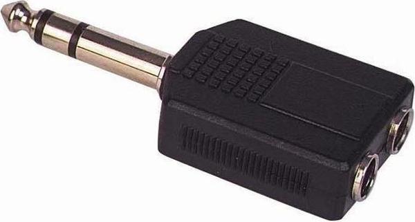 6.3 MM STEREO ERKEK / 6.3 MM STEREO DİŞİ X 2 ÇEVİRİCİ JACK  - Image 1