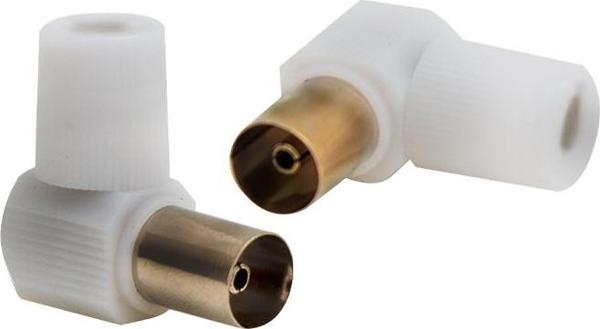 60 OHM L DİŞİ BEYAZ ANTEN FİŞİ  - Image 1