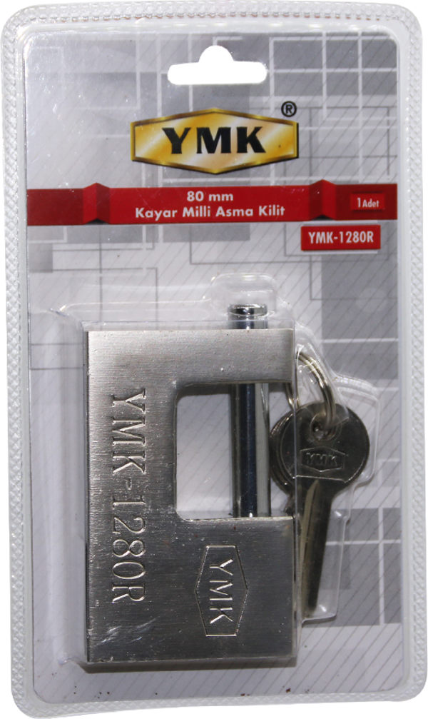 80MM GRİ KAYAR MİLLİ ASMA KİLİT  - Image 1