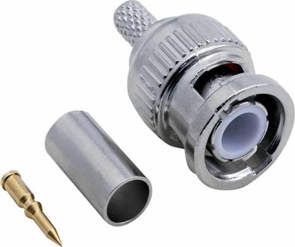 BNC FİŞ ERKEK SIKMALI KONNEKTÖR RG 58 TİP  - Image 1
