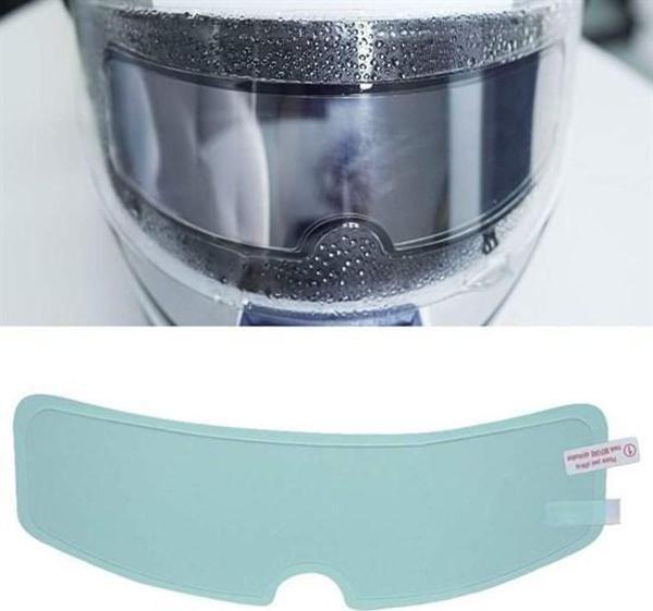 Buğu Önleyici Motosiklet Kaskı Vizörü Su Geçirmez Dayanıklı Çizik Koruma Lens Filmi  - Image 1