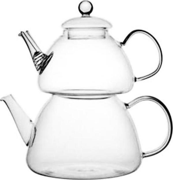 CAM ÇAYDALIK SETİ 800+1500ML  - Image 1