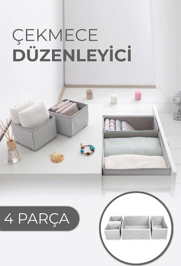 Çekmece Düzenleme Kutu Seti Organizer 4lü Set  - Image 1