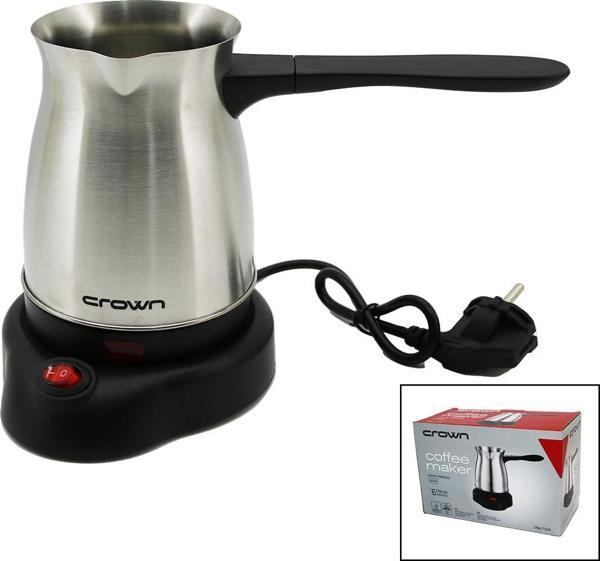 CRW-7104 İNOX KROM ÇELİK CEZVE KAHVE MAKİNESİ 6 FİNCAN KAPASİTELİ 600W  - Image 1