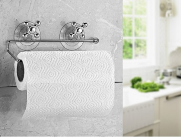 ÇİFT VANTUZ ASKILI KÖŞELİ AÇIK - METAL KAĞIT HAVLULUK  - Image 1