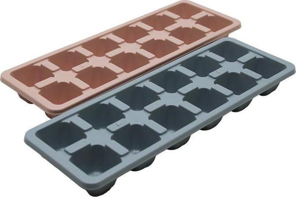 DÜZ PLASTİK 12 KÜP BUZLUK  - Image 1