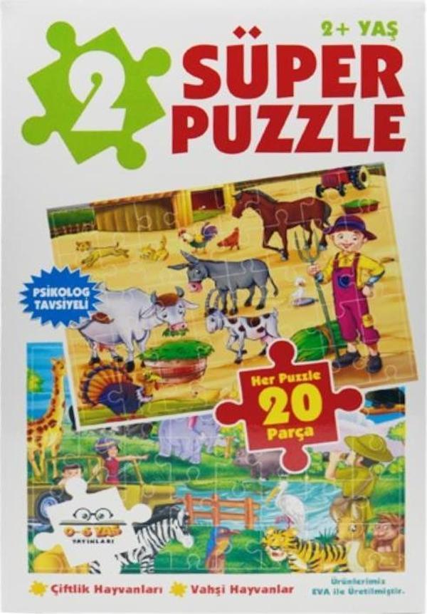 2 Süper Puzzle Çiftlik Hayvanları ve Vahşi Hayvanlar - Image 1
