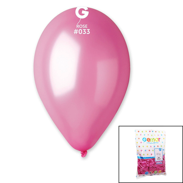 GM-110-33 METALİK - PEMBE BALON 11&amp;apos;&amp;apos; - 28CM - 100 ADET  - Image 1