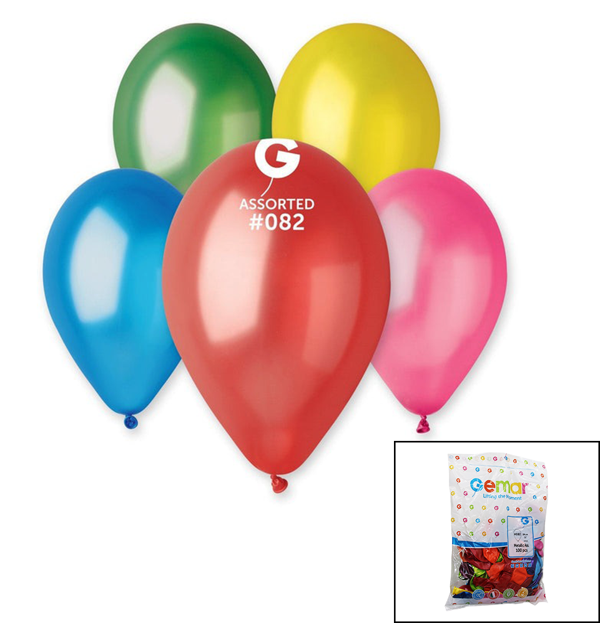 GM-110-82 METALİK - KARIŞIK BALON 11&amp;apos;&amp;apos; - 28CM - 100 ADET  - Image 1