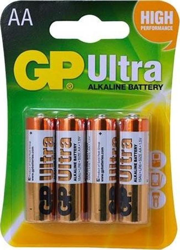 GP 15AU ALKALİN 1.5V AA KALEM PİL (4LÜ) PAKET FİYAT - Image 1