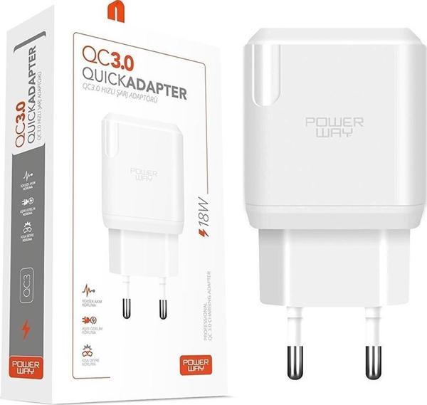 HIZLI 3000 MA 18W TÜM TELEFONLARA UYUMLU USB ŞARJ KAFA BAŞLIK ADAPTÖRÜ  - Image 1