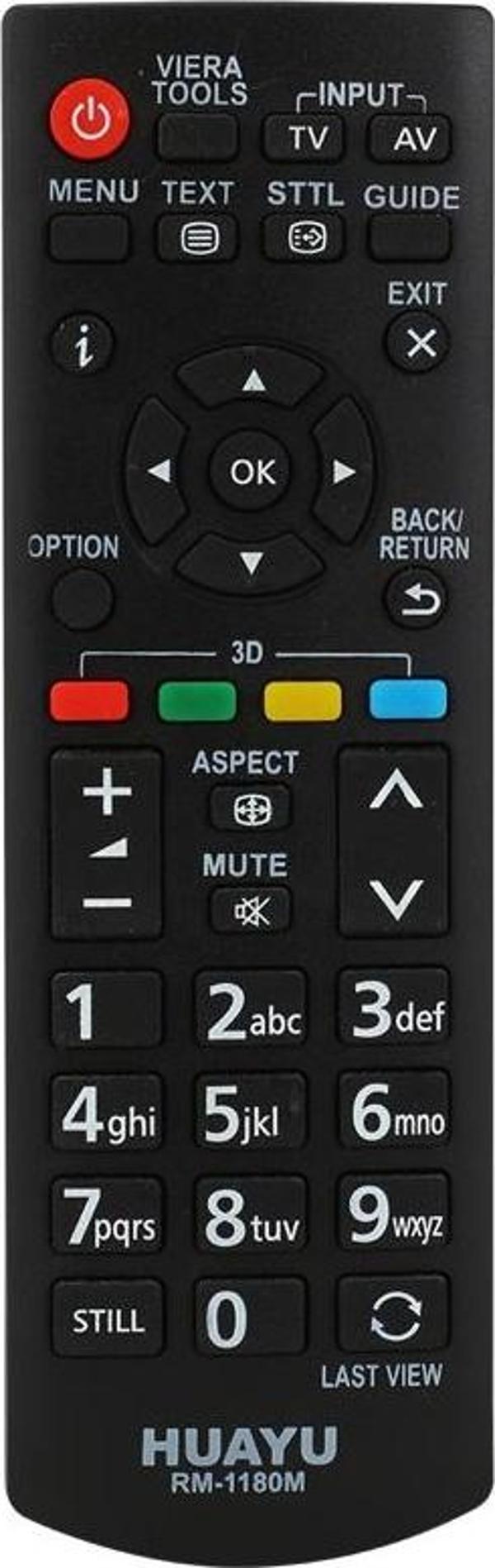 HUAYU KL PANASONIC RM-1180M LCD-LED TV KUMANDA BLİSTERLİ  - Image 1