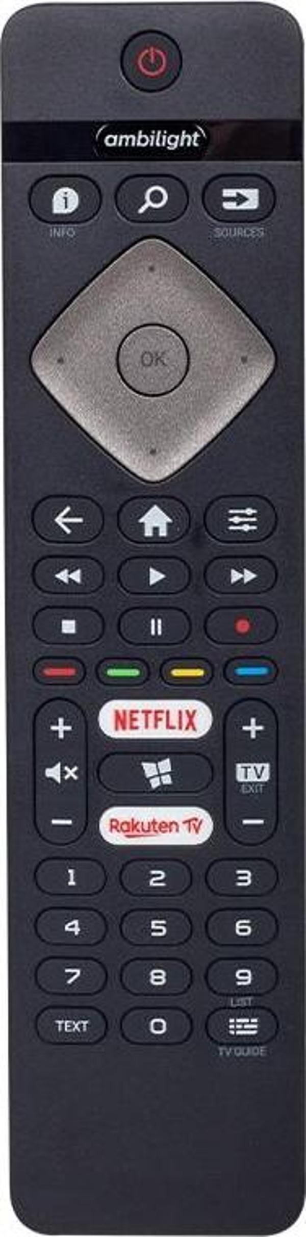 HUAYU KL PHILIPS AMBILIGHT NETFLIX-RAKUTEN TV TUŞLU 43PUS6504/62 LED TV KUMANDASI  - Image 1