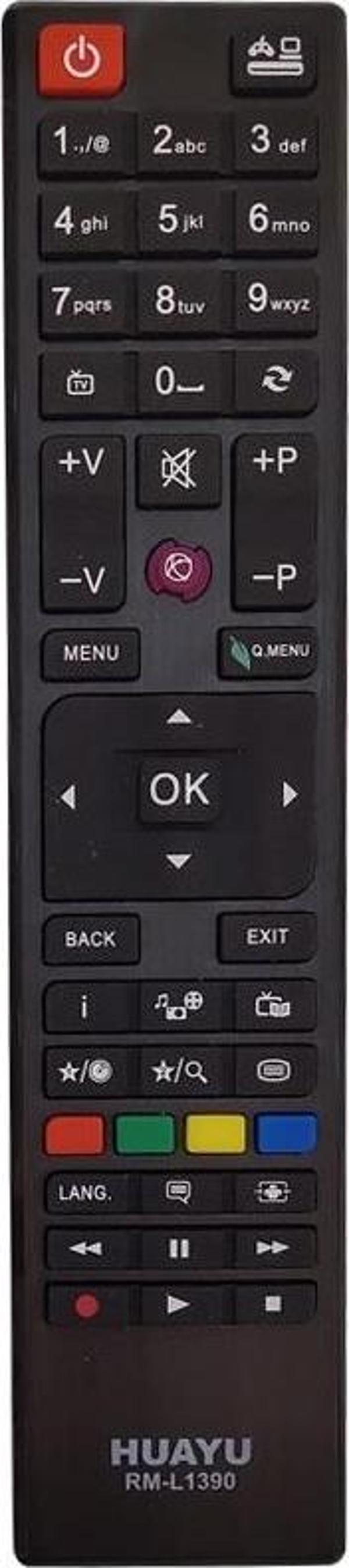 HUAYU KL RM-L1390 VESTEL UNIVERSAL LCD-LED TV KUMANDA  - Image 1