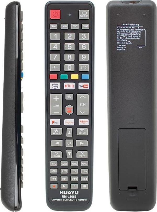 HUAYU KL RM-L1663 NETFLIX-YOUTUBE-GOOGLE PLAY TUŞLU UNIVERSAL LCD LED TV KUMANDA  - Image 1
