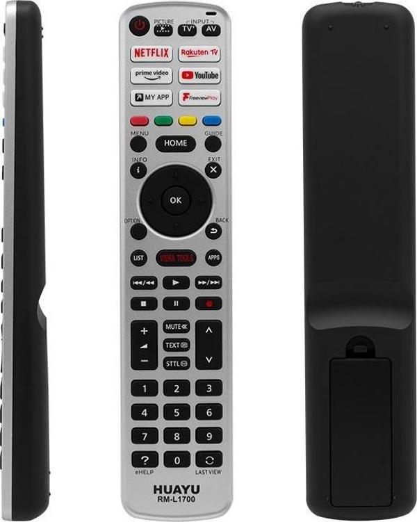 HUAYU KL RM-L1700 PANASONIC NETFLIX-YOUTUBE-PRIME VIDEO-RAKUTEN TUŞLU LCD LED TV KUMANDA  - Image 1