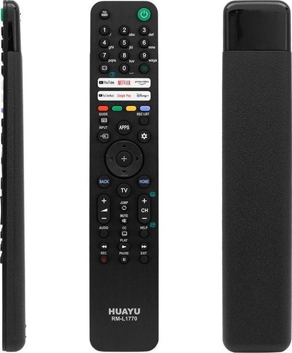 HUAYU KL RM-L1770 SONY YOUTUBE-PRIME VIDEO-GOOGLE PLAY-NETFLIX-DISNEY TUŞLU LCD-LED TV KUMANDA (44DE - Image 1