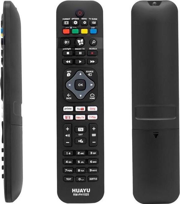 HUAYU KL RM-PH1525 PHILIPS NETFLIX- YOUTUBE- PRIME VIDEO TUŞLU UNIVERSAL LCD-LED TV KUMANDA  - Image 1