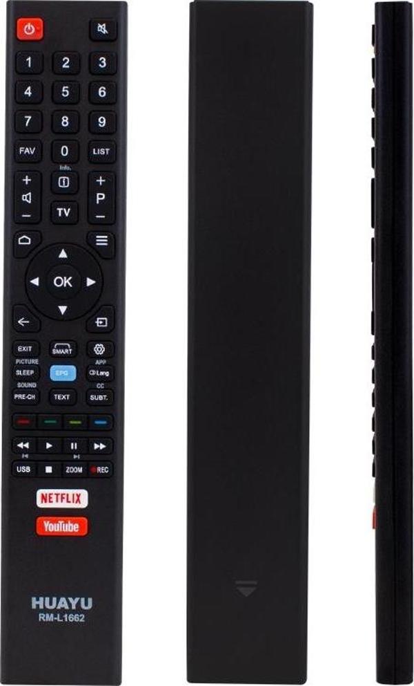 HUAYU RM-L1662 NETFLIX-YOUTUBE TUŞLU LCD-LED TV UNIVERSAL KUMANDA  - Image 1