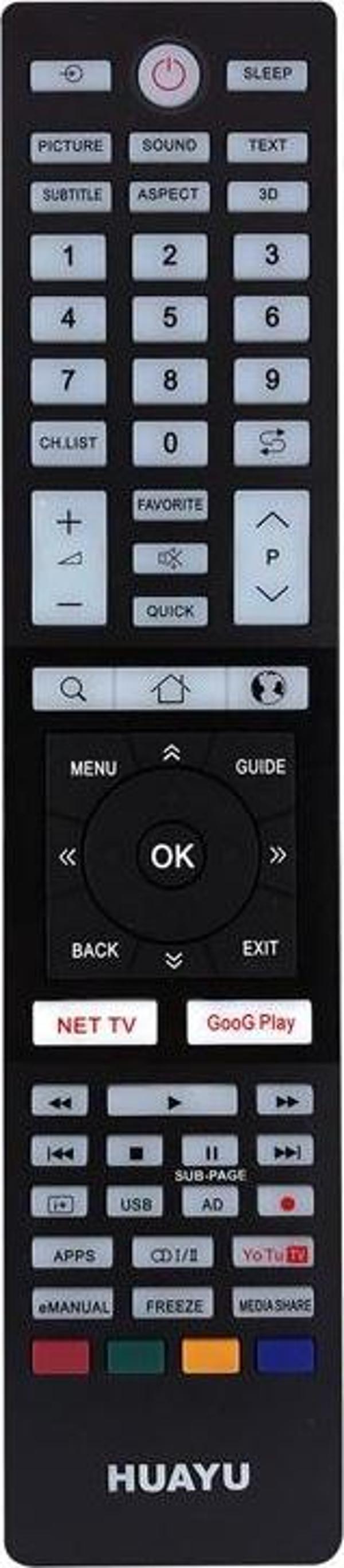 HUAYU URC1586 TOSHIBA LCD*LED UNIVERSAL TV KUMANDA  - Image 1