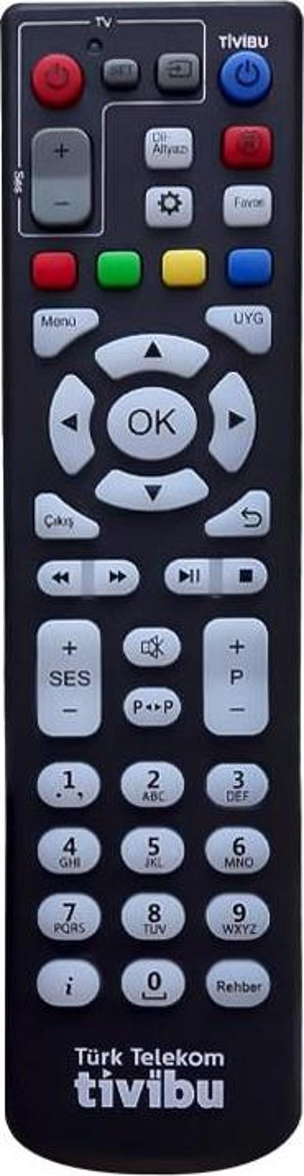KR TIVIBU TURK TELEKOM TV AKILLI ÖZELLİKLİ UYDU ALICI KUMANDASI  - Image 1