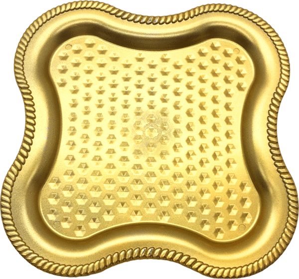 KÜÇÜK YONCA GOLD SUNUM TEPSİ PLASTİK  - Image 1