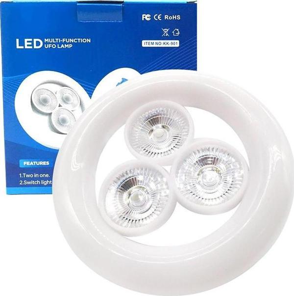 KK-901 E27 DUY 36 WATT BEYAZ 3LÜ UFO LED LAMBA  - Image 1