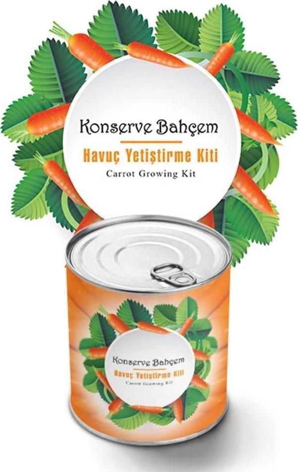 Konserve Bahçem Evde Konservede Havuç Yetiştirme Büyütme Kiti  - Image 1