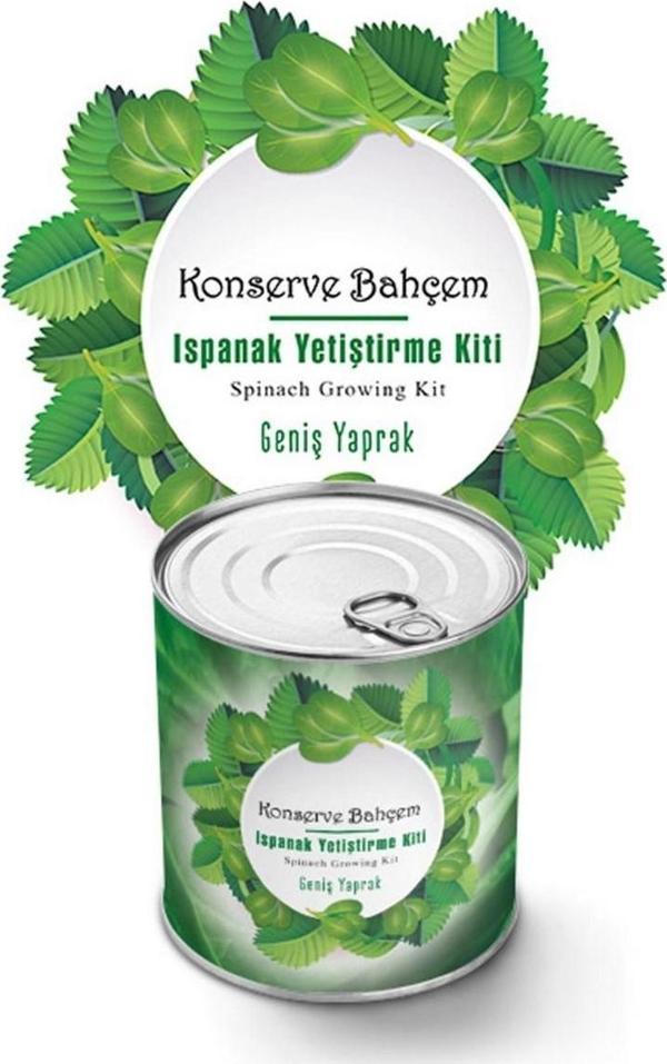 Konserve Bahçem Evde Konservede Kolay Ispanak Yetiştirme Kiti  - Image 1