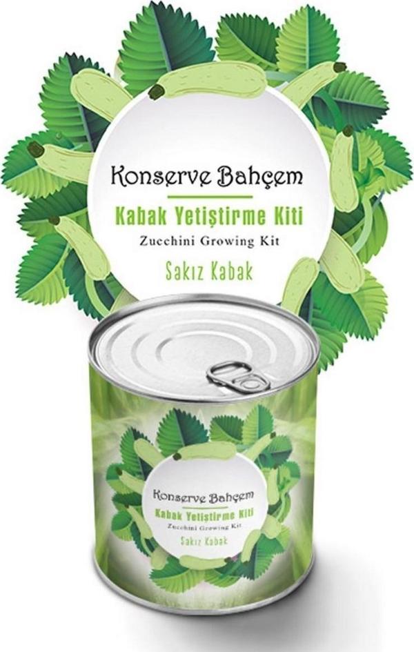 Konserve Bahçem Evde Konservede Sakız Kabak Yetiştirme Kiti  - Image 1