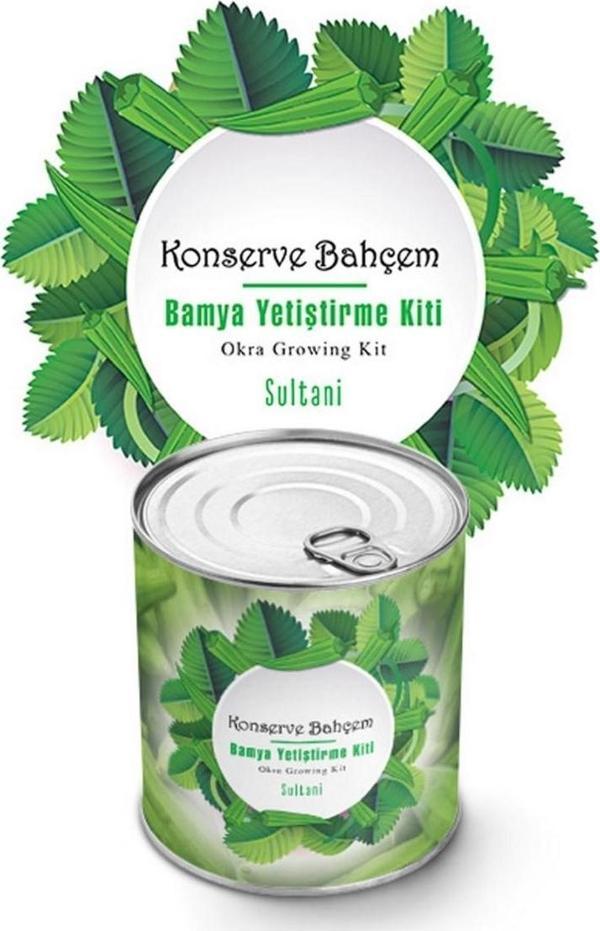 Konserve Bahçem Evde Konservede Sultani Bamya Yetiştirme Kiti  - Image 1
