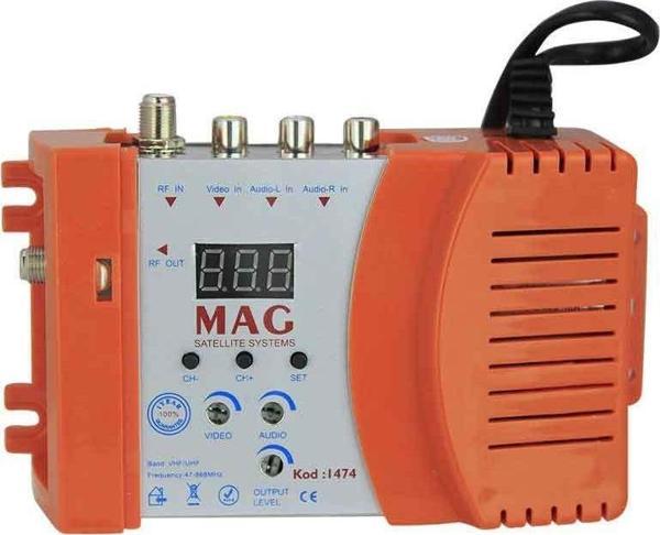 MAG 1474 AV GİRİŞLİ LED EKRANLI RF FULL BAND MODÜLATÖR  - Image 1