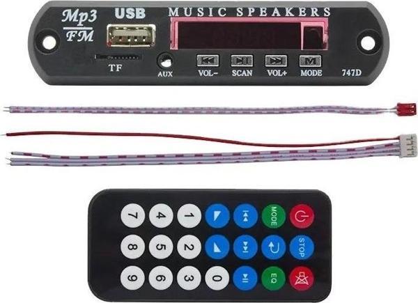 MAGICVOICE G028 USB/SD/AUX/BLUETOOTH/UKLI/2*60W ANFİ ÇIKIŞLI OTO TEYP ÇEVİRİCİ DİJİTAL PLAYER (44DEX - Image 1