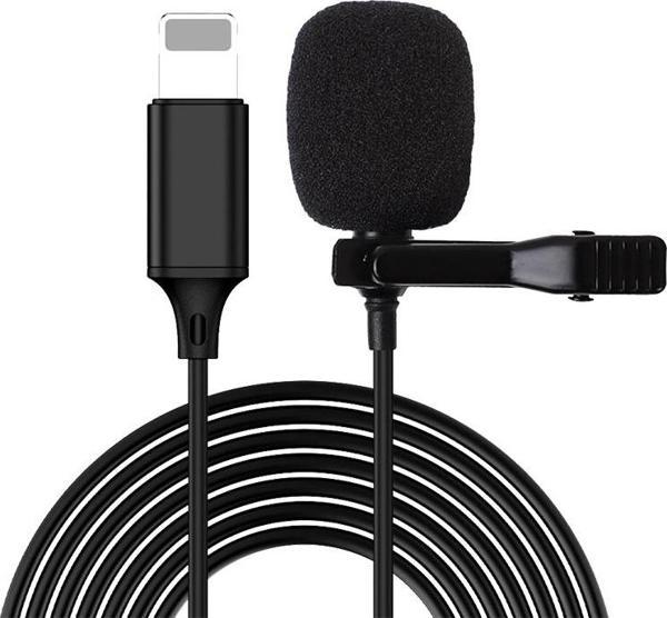 MAGICVOICE JH-041 LIGHTNING GİRİŞLİ KABLOLU YOUTUBER YAKA MİKROFON  - Image 1