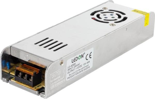 LEDON LD-40500 12V 40A 480W SLİM METAL KASA ADAPTÖR  - Image 1