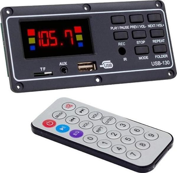 MAGICVOICE MV-15949 USB-130 USB/SD/MIC/AUX/BLUETOOTH KUMANDALI EKRANLI OTO TEYP ÇEVİRİCİ DİJİTAL PLA - Image 1