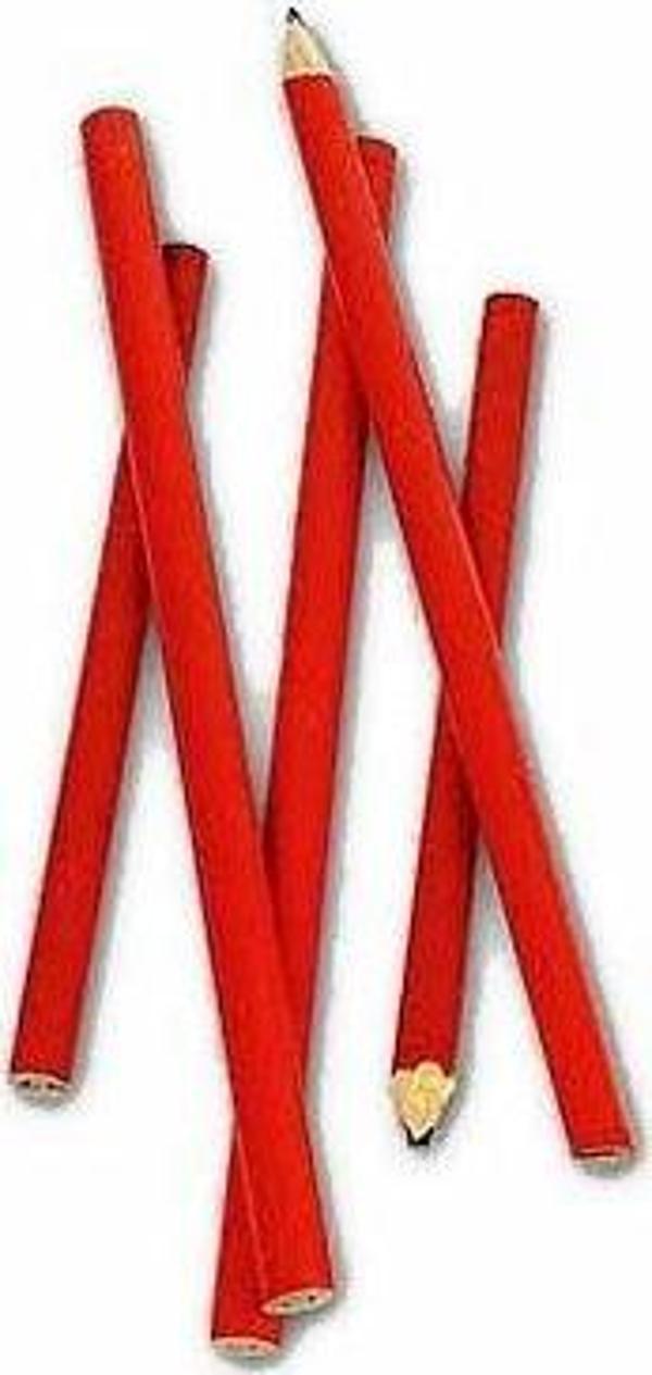 Marangoz Kalemi 12li - Kırmızı  - Image 1